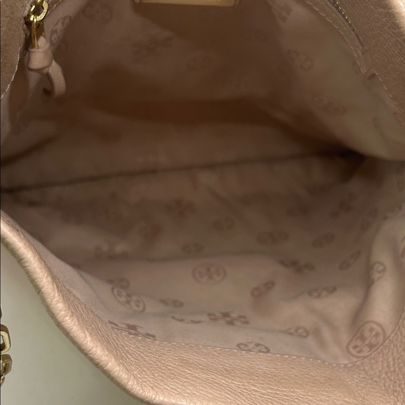 Tory Burch Luxurious Blush Pink Pebbled Leather Shoulder Bag w/ Gold Chain 🌸🌸 - Picture 5 of 10